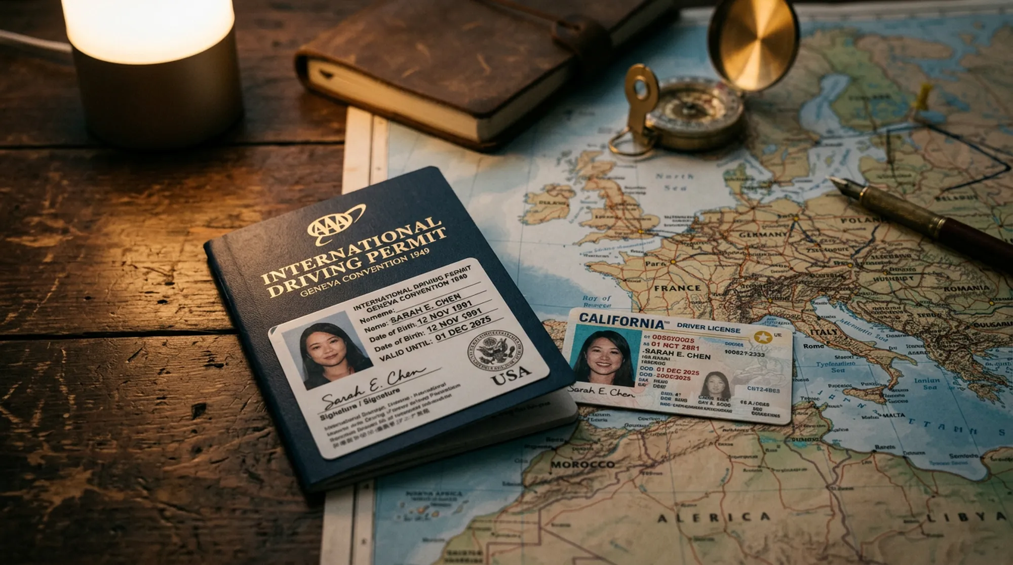 Dokumenty kierowcy międzynarodowego — ilustracja