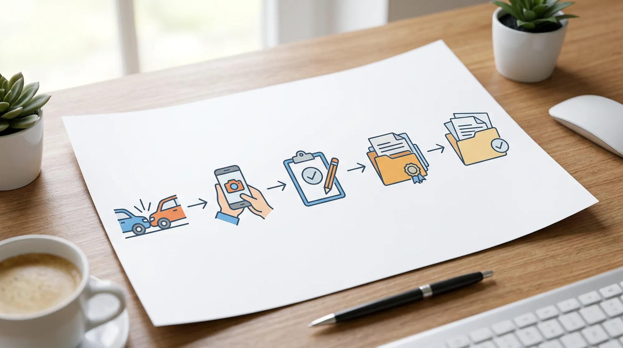 Studium przypadku szkody — diagram