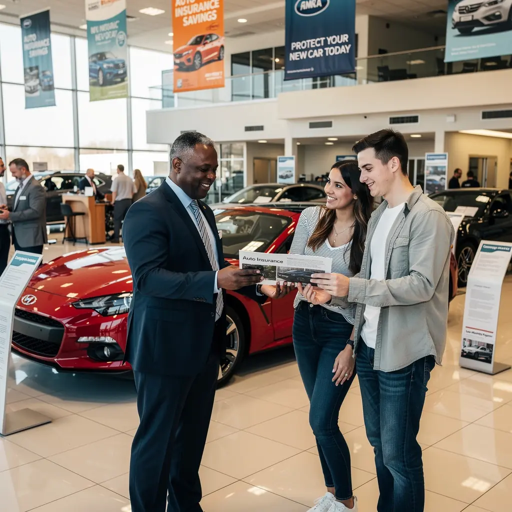 Pracownik analizujący polisę ubezpieczeniową samochodu na komputerze.