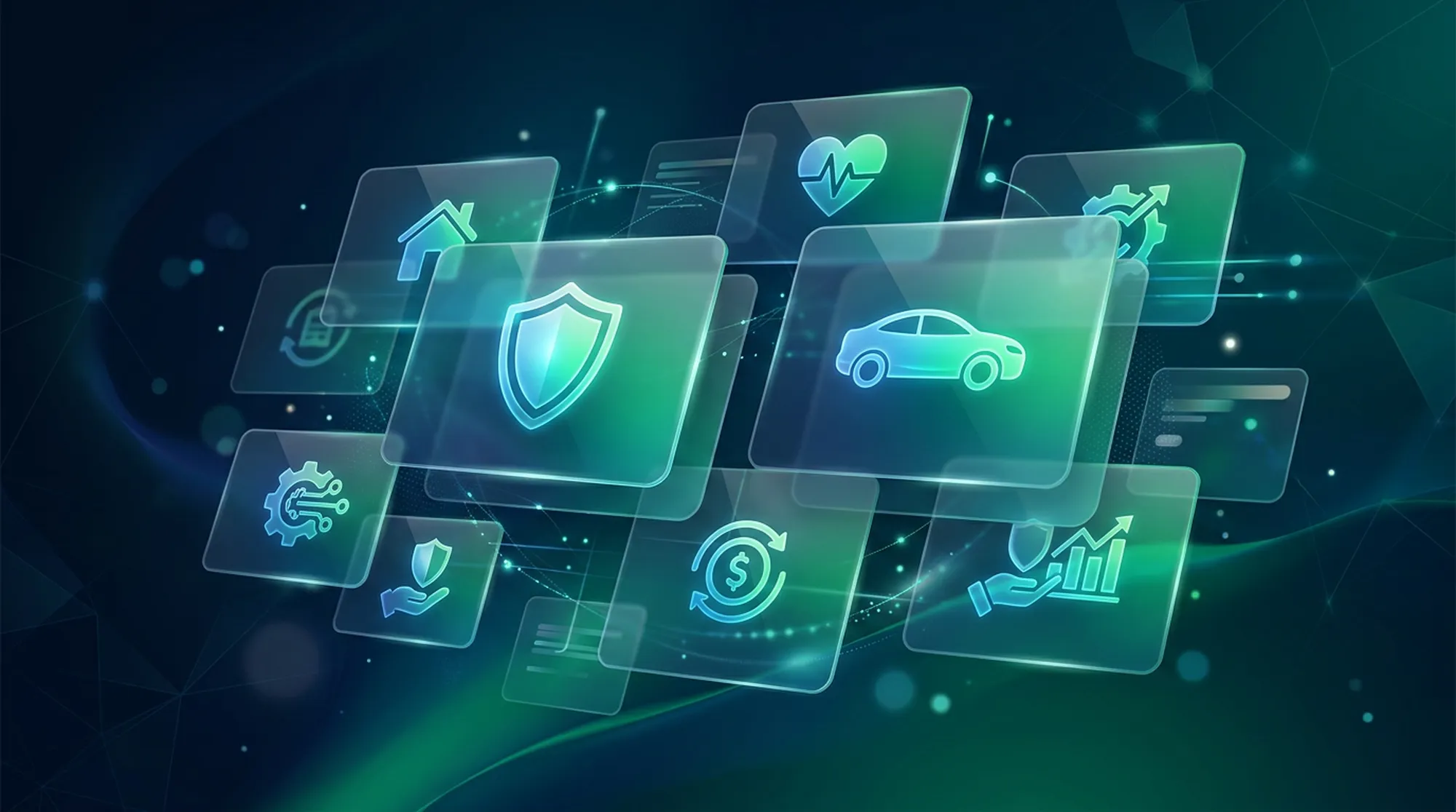 Koncepcje ubezpieczeniowe — ilustracja abstrakcyjna